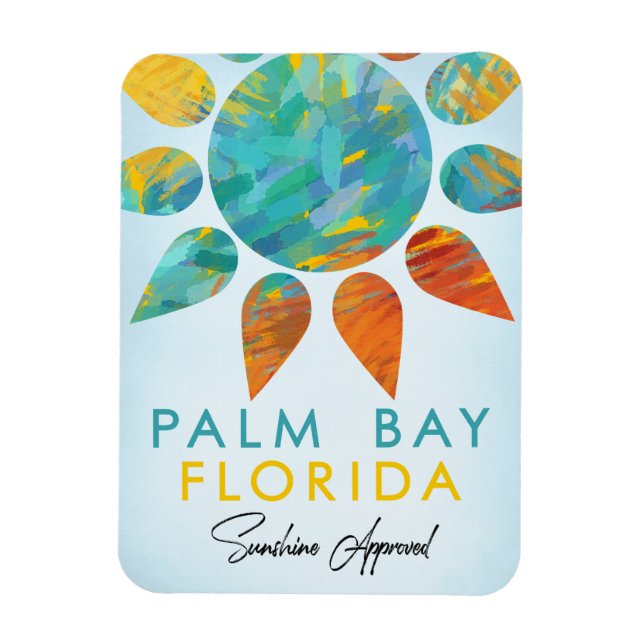Palm Bay Florida Sunshine Travel Magnet (Vertical)
