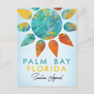 Palm Bay Florida Sunshine Travel Postcard