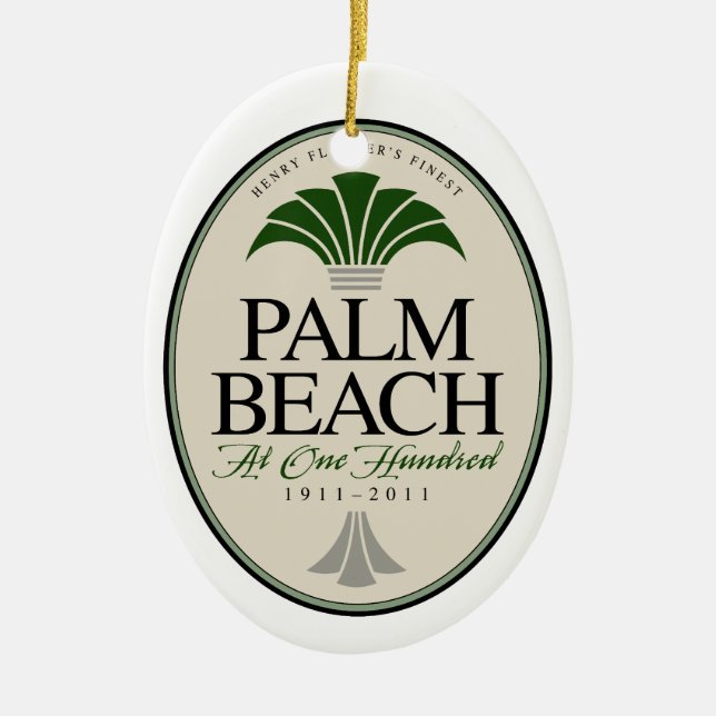 Palm Beach at 100 ornament (Front)