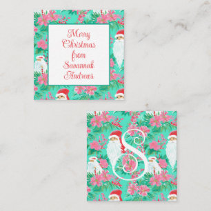 Palm Beach Christmas Santa Gift Enclosure Card