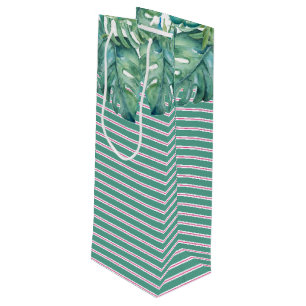 Palm Beach Christmas Wine Gift Bag
