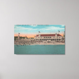 Palm Beach, FL - Oceanview of the Breakers Casin Canvas Print