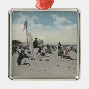 Palm Beach, FL - The Swimming Hour Metal Tree Decoration