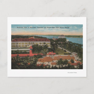 Palm Beach, FL - Whitehall, Poinciana, Beach Postcard