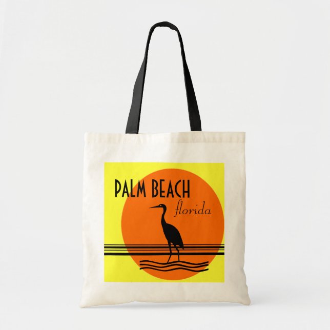 Palm Beach, Florida-Beach Souvenir Tote Bag (Front)
