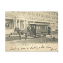 Palm Beach, FLorida Resort and donkey trolly 1908
