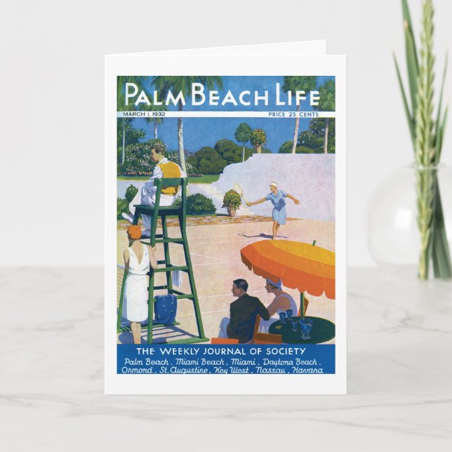 Palm Beach Life #14 note card (Front)