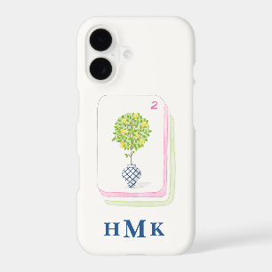Palm Beach Mahjong Tile Custom Monogram