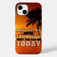 Palm beach ocean sunset | motivational phrase 