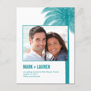 Palm Beach Photo Save The Date Card
