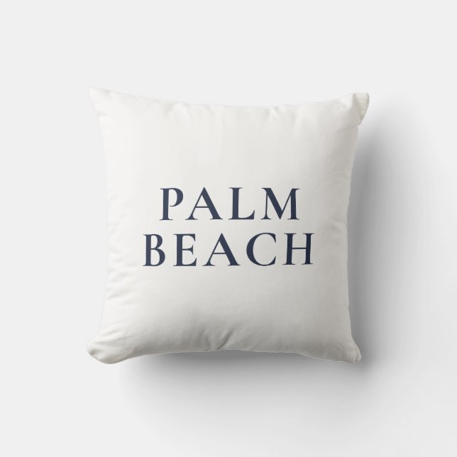 Palm Beach Preppy Coastal Cushion (Front)