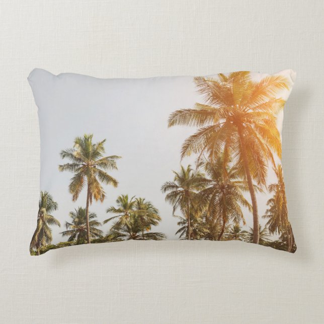 Palm Beach Scenic View Decorative Cushion (Front)