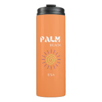 Palm Beach, Travel Art, Preppy, Orange