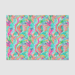 Palm Beach Tropical Island Underwater Coral Tissue Paper