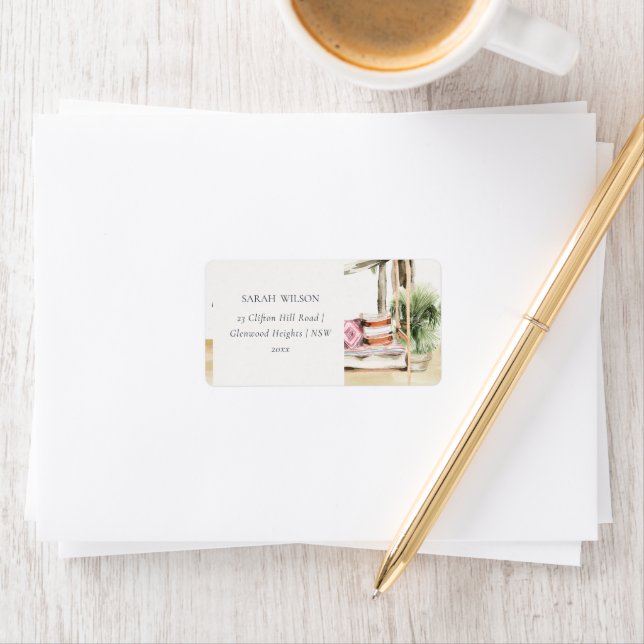 Palm Beach Tropical Palm Beach Cabana Address Label (Insitu)