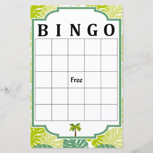Palm bingo game (Front)