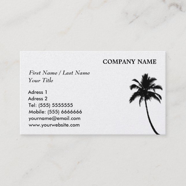 Palm Business Card (Front)