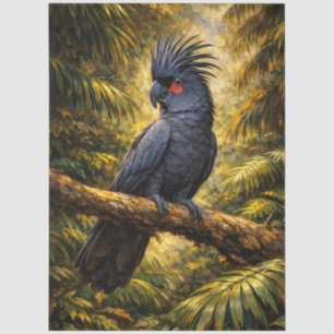 Palm Cockatoo Decoupage Tissue Paper