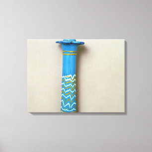 Palm column kohl flask, from Amarna Canvas Print