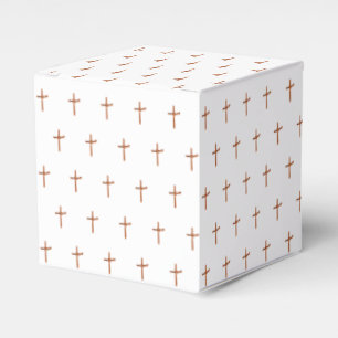Palm Cross Pattern Favour Box