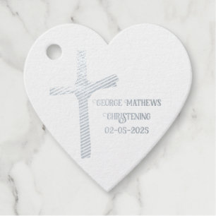Palm Cross Personalised Christening, Communion Favour Tags