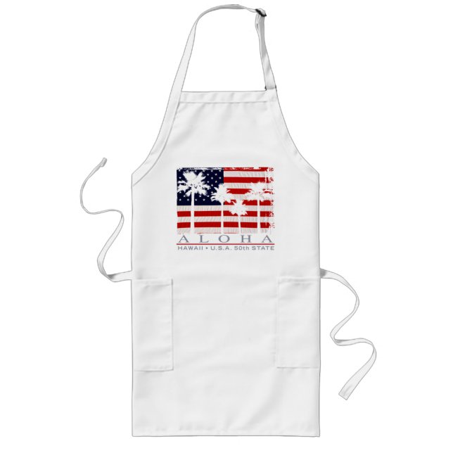 Palm Flag Hawaii Chef's Aprons (Front)