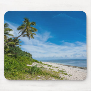 Palm Fringed Kolovai Beach Mouse Mat
