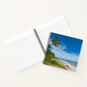 Palm Fringed Kolovai Beach Notebook