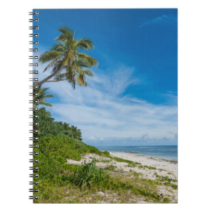 Palm Fringed Kolovai Beach Notebook