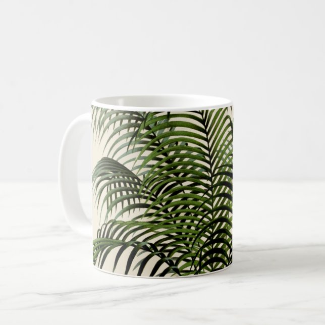 Palm Frond Coffee Mug (Front Left)