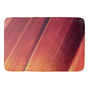 Palm Fronds in Rust and Gold Bath Mat