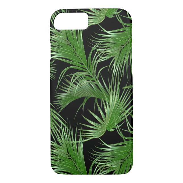 Palm Fronds Tropical Pattern Case-Mate iPhone Case (Back)
