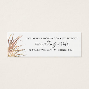 Palm Fronds Wedding Website