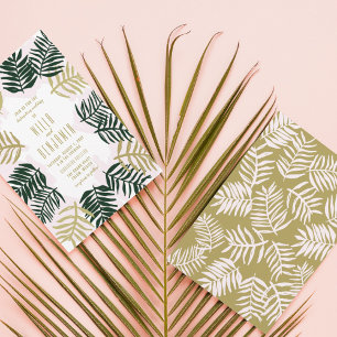 Palm Getaway Destination Wedding Invitation