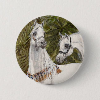 Palm Grove Arabian horse round button