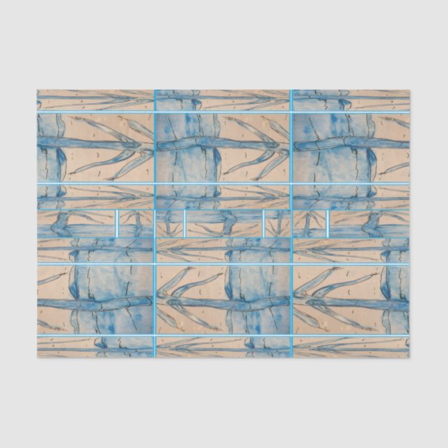 Palm in blue tissue paper (Front)