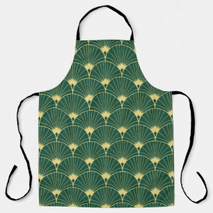 Palm leaf: art deco pattern. apron
