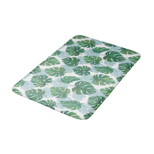 Palm leaf bath mat