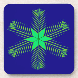 Palm Leaf Christmas Coaster