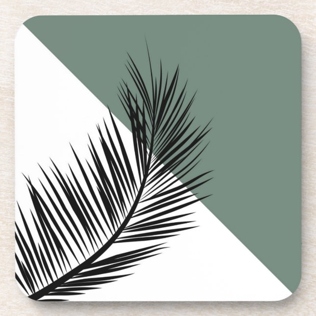 Palm leaf coaster (Front)