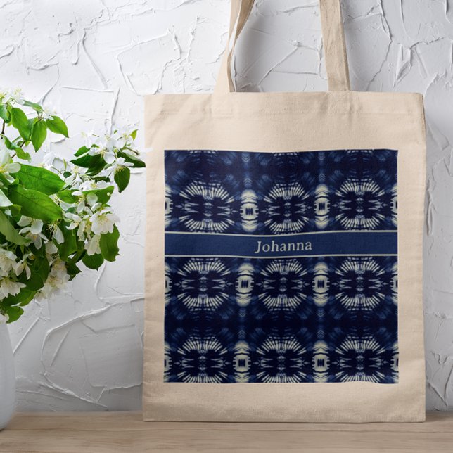Palm Leaf in Delft Blue  Tote Bag (Creator Uploaded)
