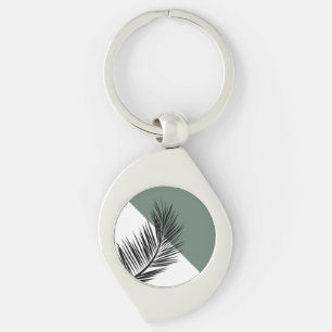 Palm leaf key ring