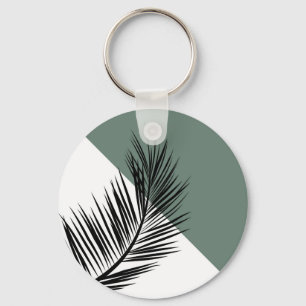 Palm leaf key ring