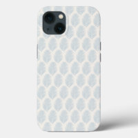 Palm Leaf Light Blue And Cream