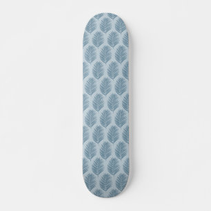 Palm Leaf Light Blue Skateboard