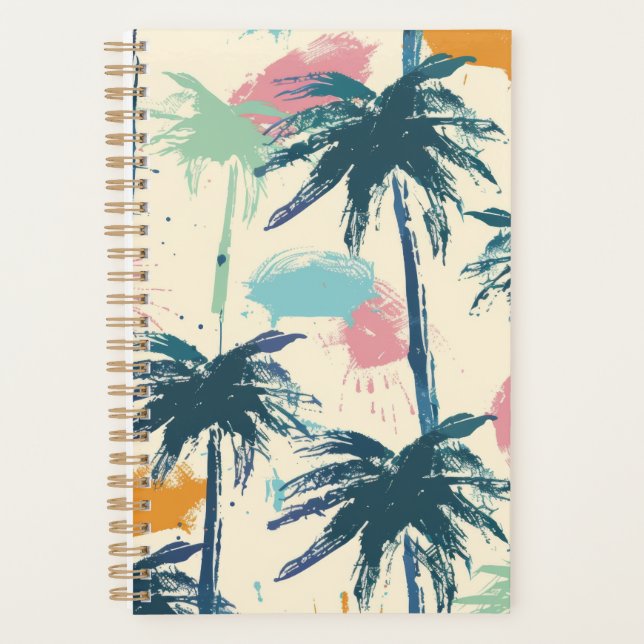 Palm Leaf Notebook Planner (Front)