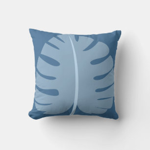 Palm Leaf Ocean Beach Waves Tropical Pillows