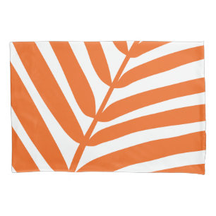 Palm Leaf Orange Pillowcase