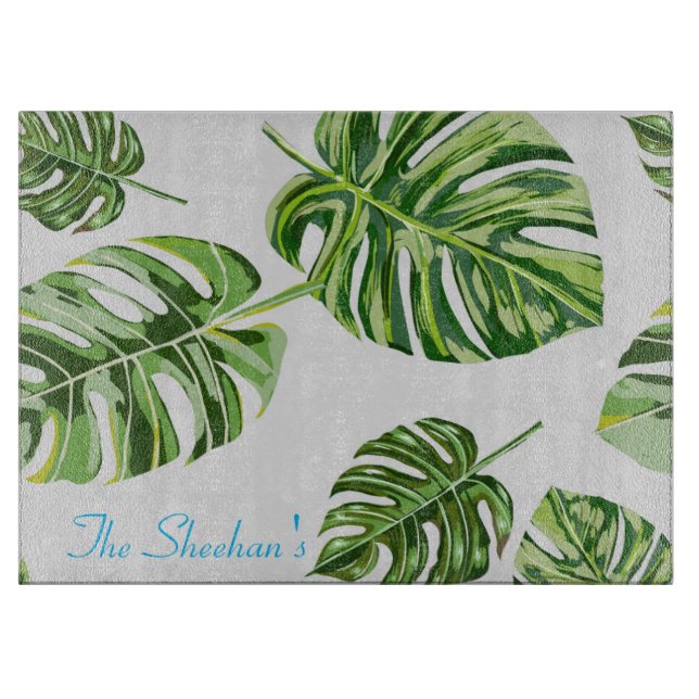 Palm Leaf Pattern Cutting Board (Front)