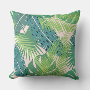 Palm Leaf Pattern throw pillows